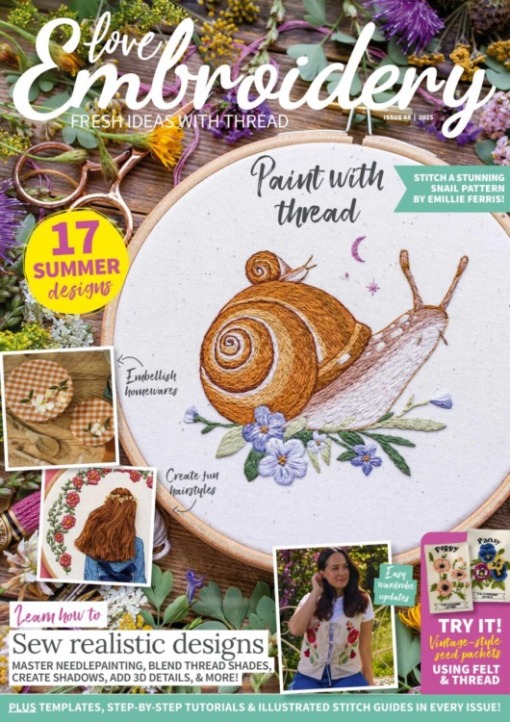 Love Embroidery Magazine Issue 68 - Mags Direct