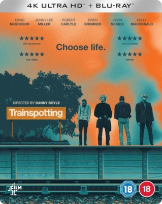 Trainspotting DVD - 4K UHD + Blu-Ray Limited Edition Steelbook