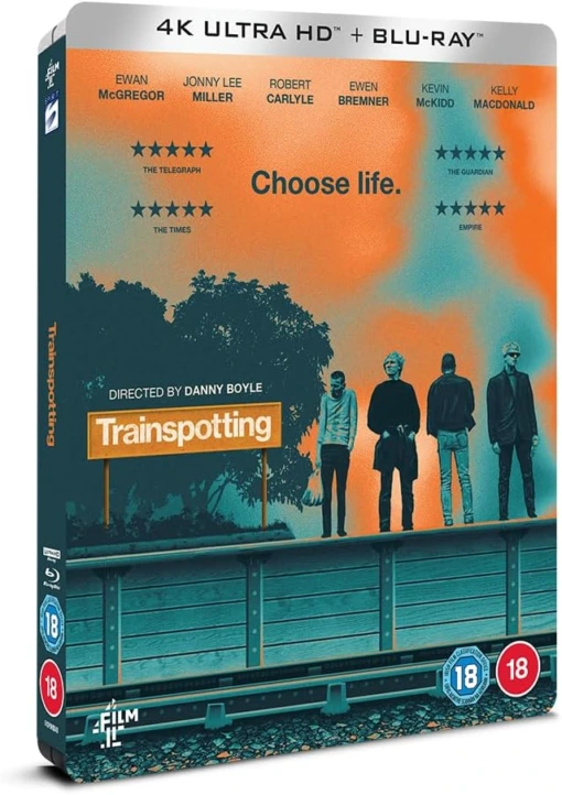 Trainspotting DVD - 4K UHD + Blu-Ray Limited Edition Steelbook