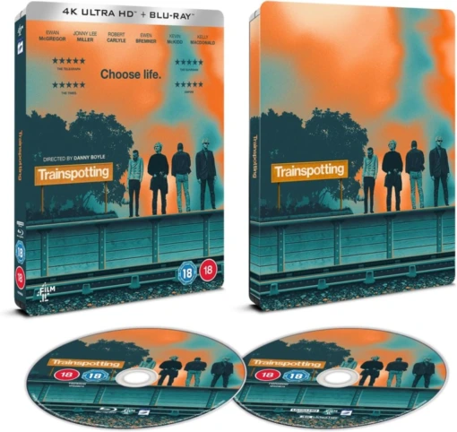 Trainspotting DVD - 4K UHD + Blu-Ray Limited Edition Steelbook