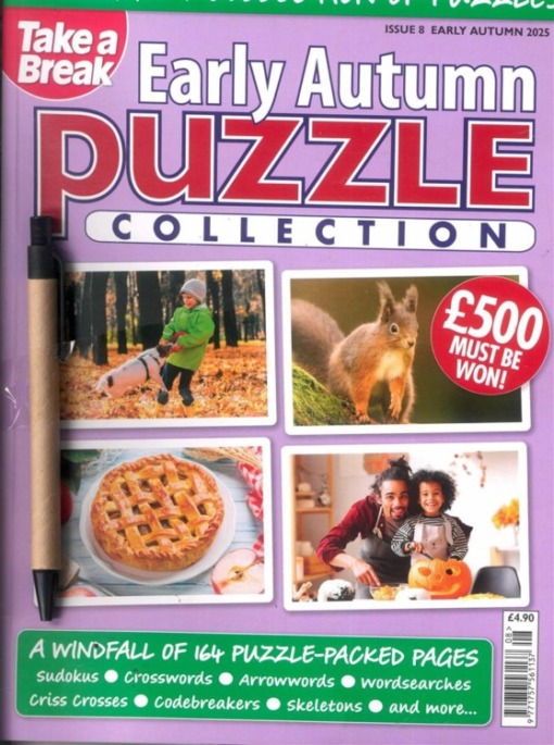 TAB Seasonal Puzzle Collection Magazine Autumn 25 - Mags Direct