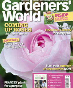 BBC Gardeners World Magazine April 2026 + Courgette Seed Pack