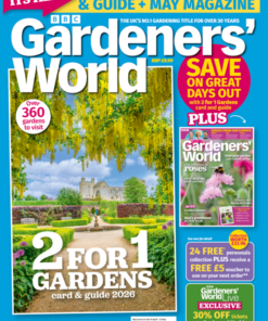BBC Gardeners’ World Magazine May 2026 with 2-for-1 Gardens Card & Guide