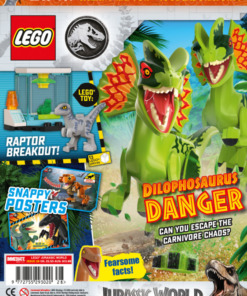 LEGO Jurassic World Magazine Issue 28 + Velociraptor Minifigure