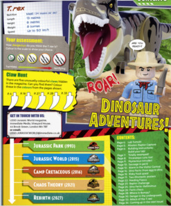 LEGO Jurassic World Magazine Issue 28 + Velociraptor Minifigure P3