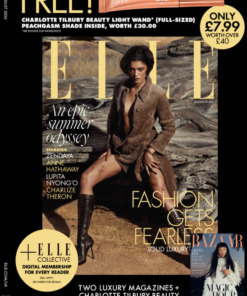 ELLE Magazine July/August 2026 + Harper's Bazaar Twin Pack & Charlotte Tilbury Beauty Light Wand