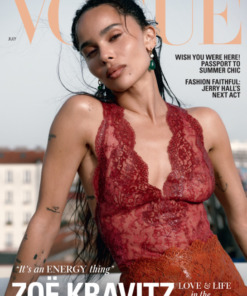 Vogue Magazine July 2026 Featuring Zoe Kravitz + FREE Vogue Pouch Front Cover