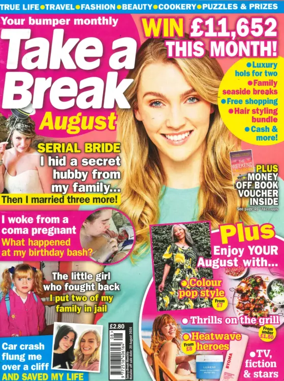 Take A Break Monthly Magazine August 2026
