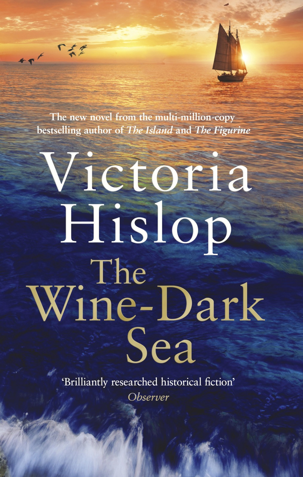 The Wine-Dark Sea Hardback Book by Victoria Hislop Front Cover