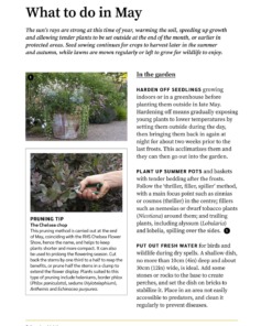 RHS Garden Almanac 2027 Hardback Book by Zia Allaway Inside Page 6