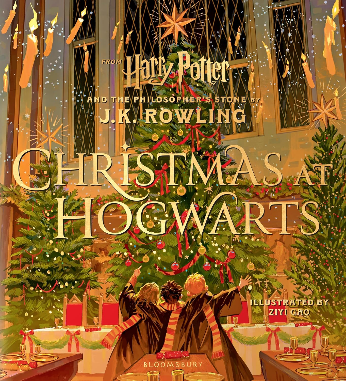Christmas at Hogwarts Hardback Book - A joyfully illustrated gift book featuring text from ‘Harry Potter and the Philosopher’s Stone’ Front Cover