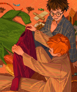 Christmas at Hogwarts Hardback Book - A joyfully illustrated gift book featuring text from ‘Harry Potter and the Philosopher’s Stone’ Inside Page 2
