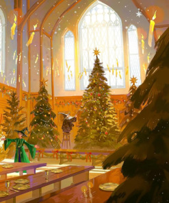 Christmas at Hogwarts Hardback Book - A joyfully illustrated gift book featuring text from ‘Harry Potter and the Philosopher’s Stone’ Inside Page 4