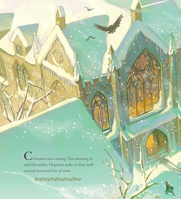 Christmas at Hogwarts Hardback Book - A joyfully illustrated gift book featuring text from ‘Harry Potter and the Philosopher’s Stone’ Inside Page 5