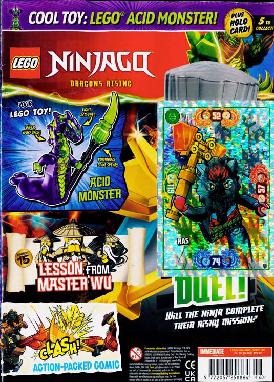 LEGO Ninjago Magazine Issue 146 + Free LEGO Acid Monster Toy